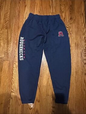Navy Houston Roughnecks Logo Sweatpants for Men